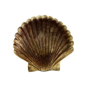 Florero Decorativo Tipo Caracol Dorado