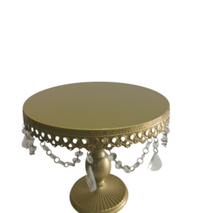 Elevador de Postre Dorado con Detalles en Espejo Colgante 