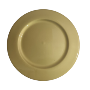 Plato Base de Pasta Color Dorado