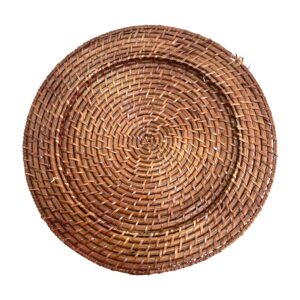 Plato Base de Mimbre Elegante