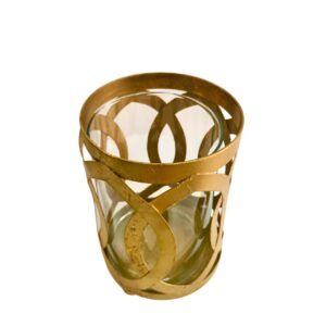 Porta velón color dorado