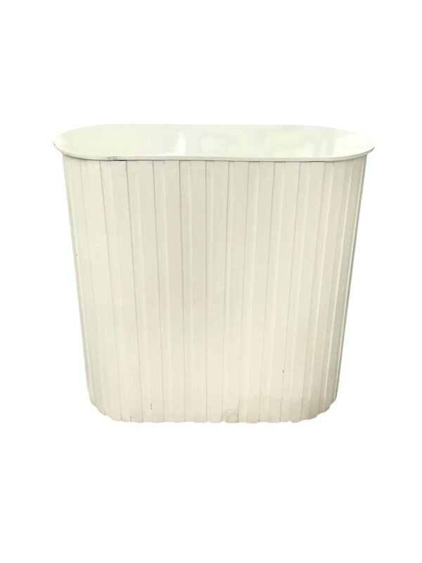 Credenza Decorativa Blanca Diseños en Rayas