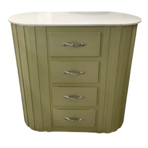 Credenza con Gavetas Tipo Mesa Color Verde Diseño en Obras