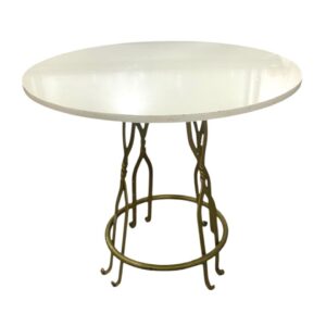 Mesa para Pastel Tope Redondo Color Crema 