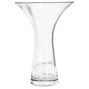 Florero de Cristal Boca Ancha Decorativo