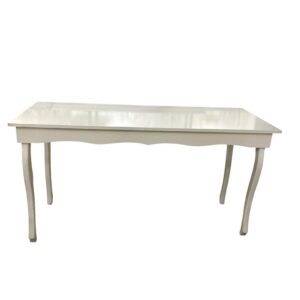 Mesa Blanca Cuadrada