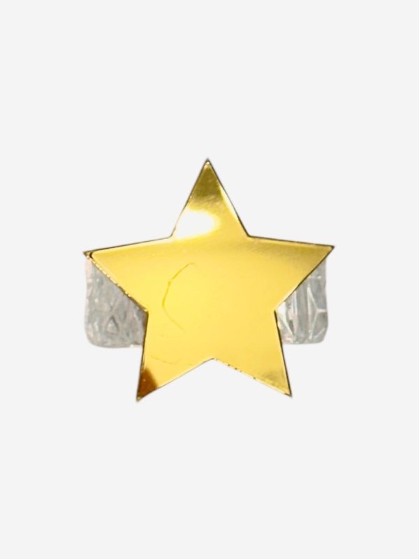 Servilletero Clear con Decoración de Estrella Dorada