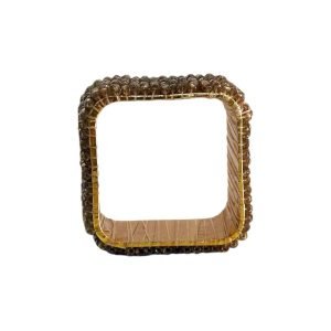 Servilletero Dorado Cuadrado