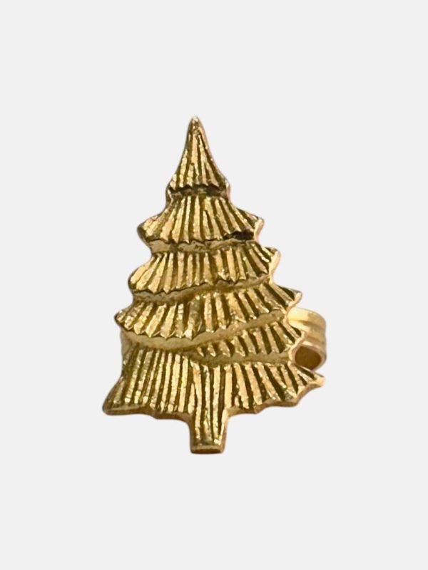 Servilletero Árbol de Navidad Dorado
