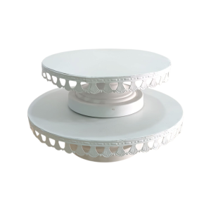 Elevador Metalico Color  Blanco Bordes con Obras