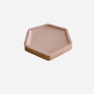 Bandeja para Dulce Hexagonal Color Nude