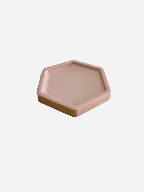 Bandeja para Dulce Hexagonal Color Nude