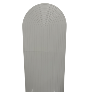 Mampara de Madera Blanca con Lineas Tope Ovalado